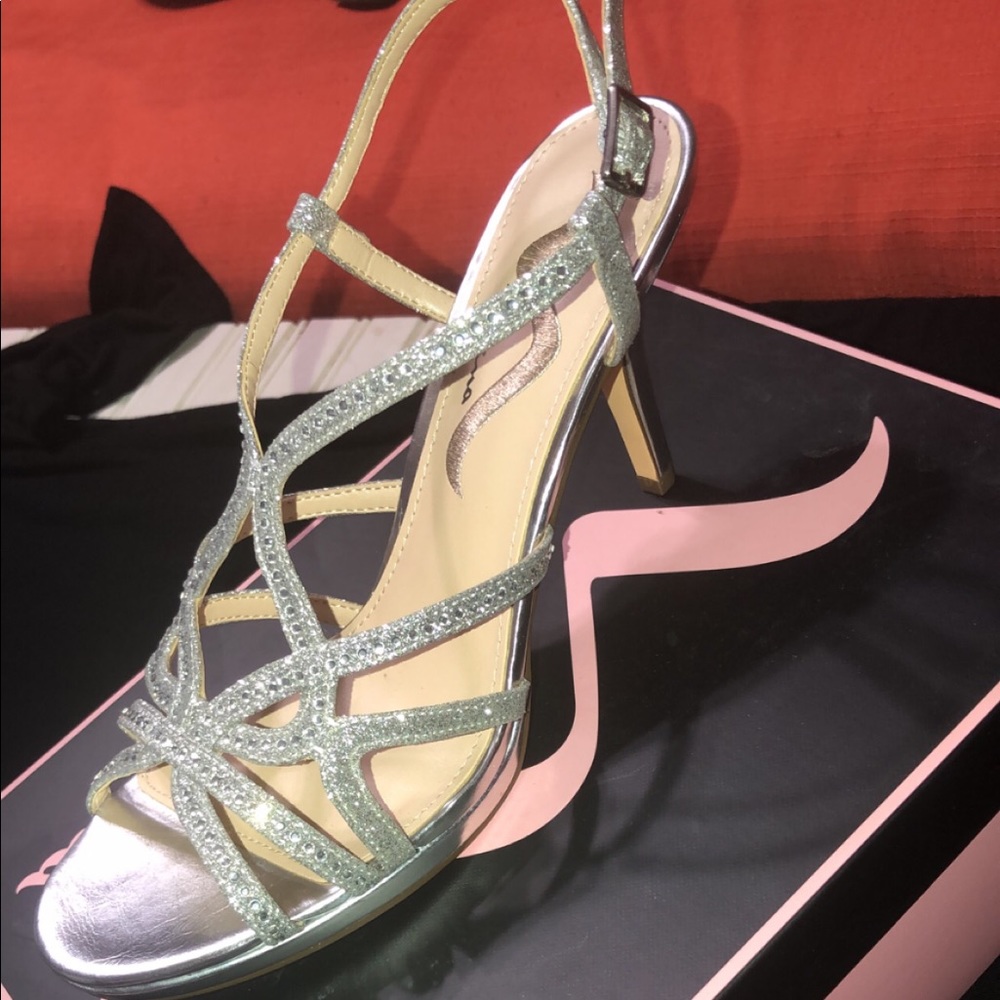 Nina silver dress sandals